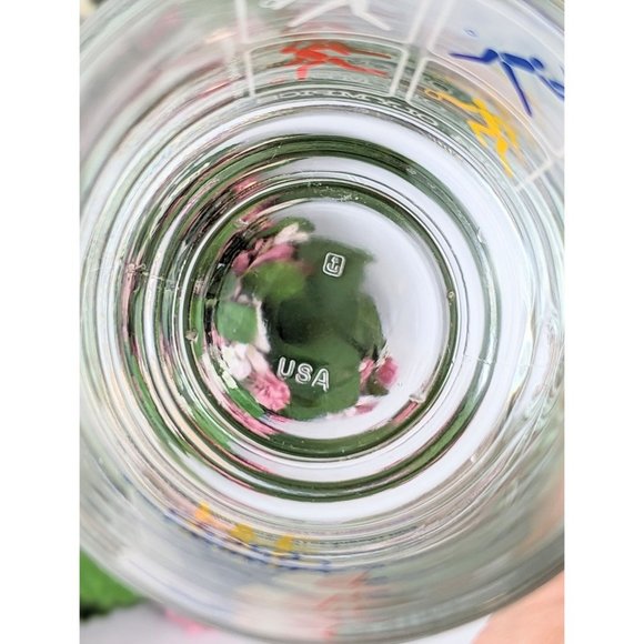 Vintage 1984 Summer Olympics Clear Glass Mug McDonalds Collector Cup Los Angeles - Picture 4 of 7